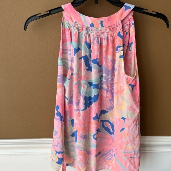 Lily Pulitzer Bailey Multi Playa Hermosa Vibrant Floral Silk Top Size Small - Picture 6 of 8